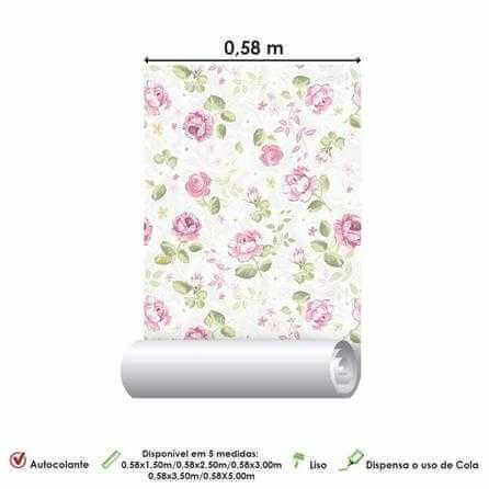 Papel de Parede Adesivo Floral 97213736 - Papel na Parede