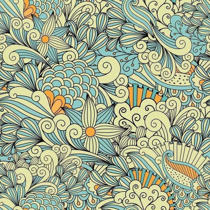 Papel de Parede Adesivo Floral abstrata N03033 - Papel na Parede