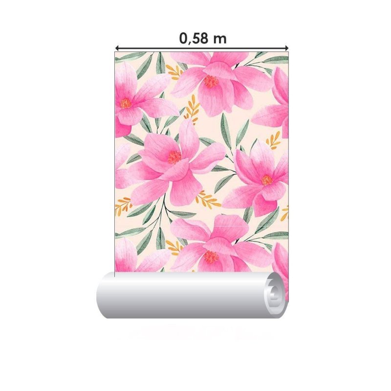 Papel de Parede Adesivo Floral Aquarela N014204 - Papel na Parede