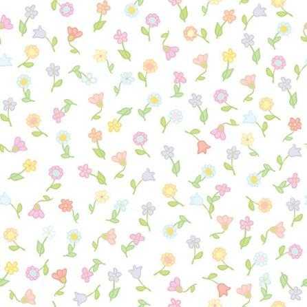 Papel de Parede Adesivo Floral Branco 010821 - Papel na Parede