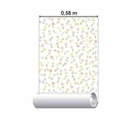 Papel de Parede Adesivo Floral Branco 010821 - Papel na Parede