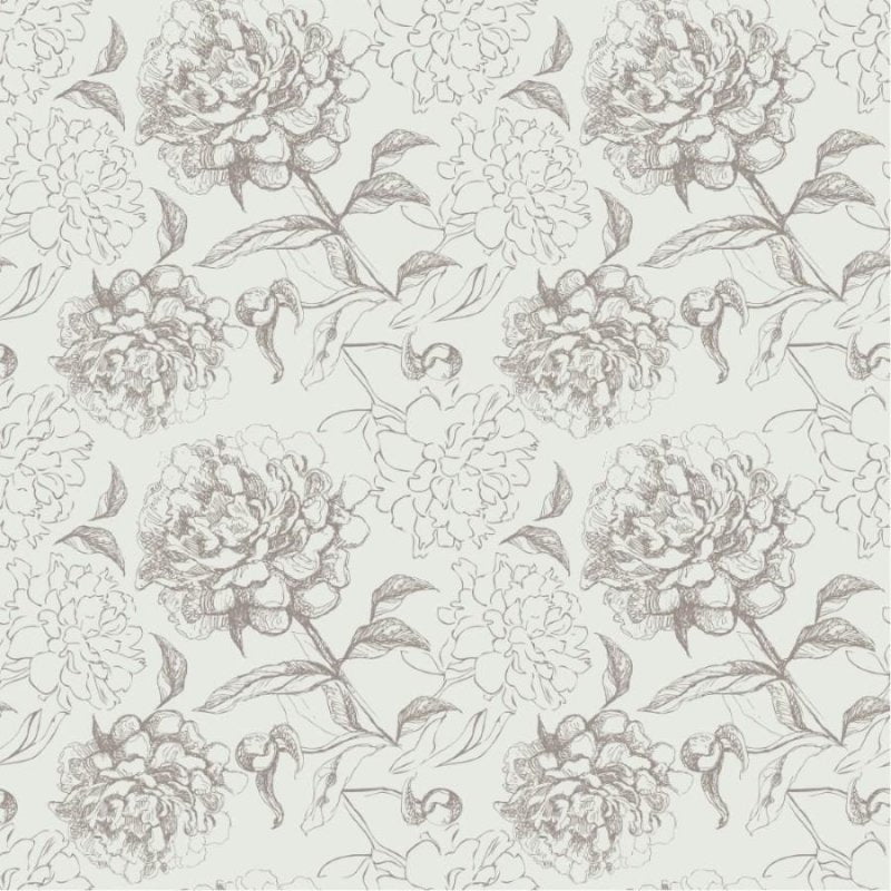 Papel de Parede Adesivo Floral Clássico N012101 - Papel na Parede