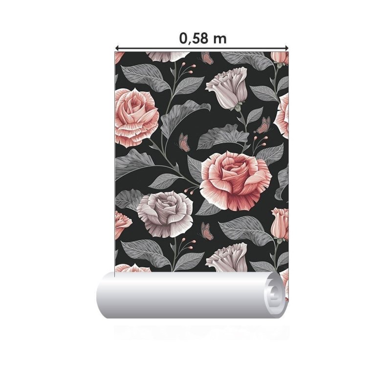 Papel de Parede Adesivo Floral Clássico N017036 - Papel na Parede