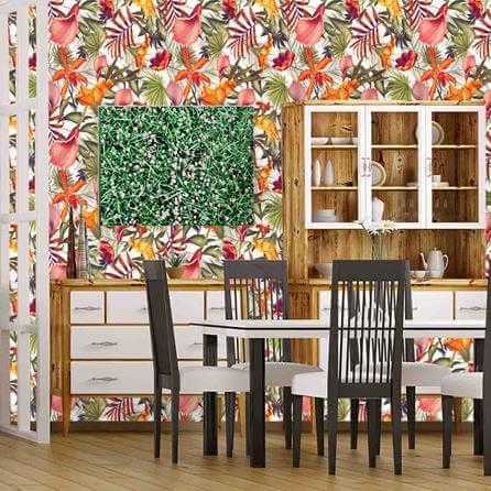 Papel de Parede Adesivo Floral Colorido 277321451 - Papel na Parede