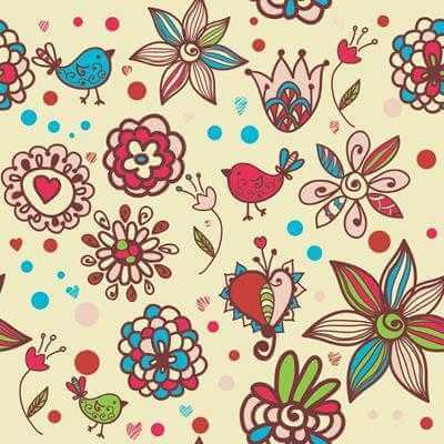 Papel de Parede Adesivo Floral Colorido 32 - Papel na Parede
