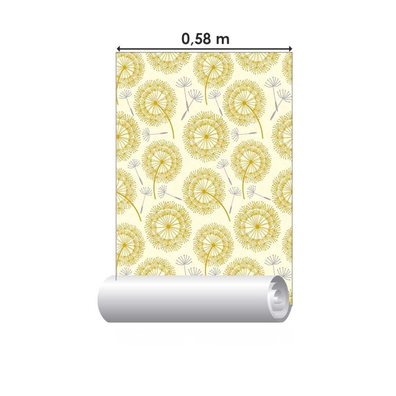 Papel de Parede Adesivo Floral Dente de Leão N018005 - Papel na Parede