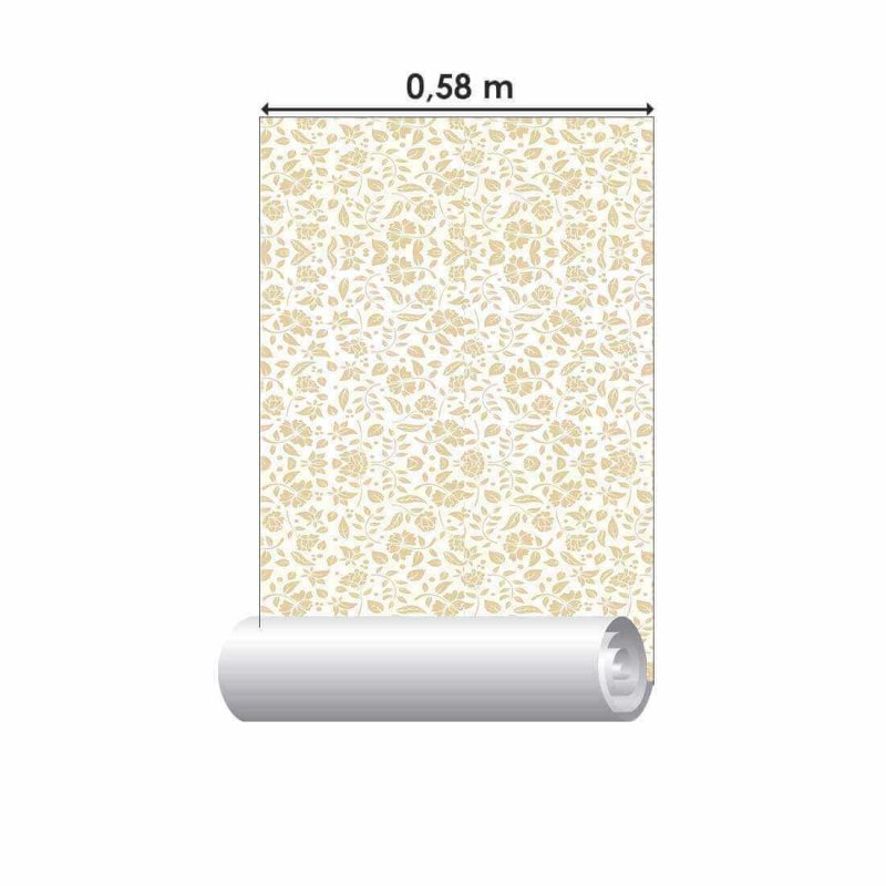 Papel de Parede Adesivo Floral Folha N02002 - Papel na Parede