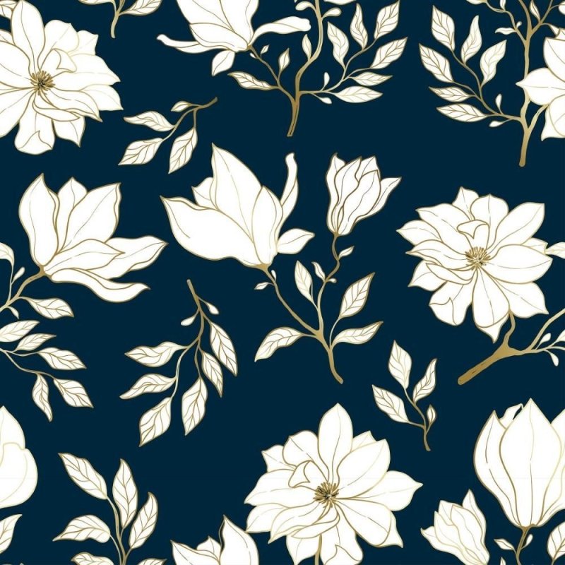 Papel de Parede Adesivo floral luxury N014096 - Papel na Parede