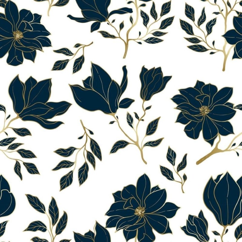 Papel de Parede Adesivo floral luxury N014097 - Papel na Parede