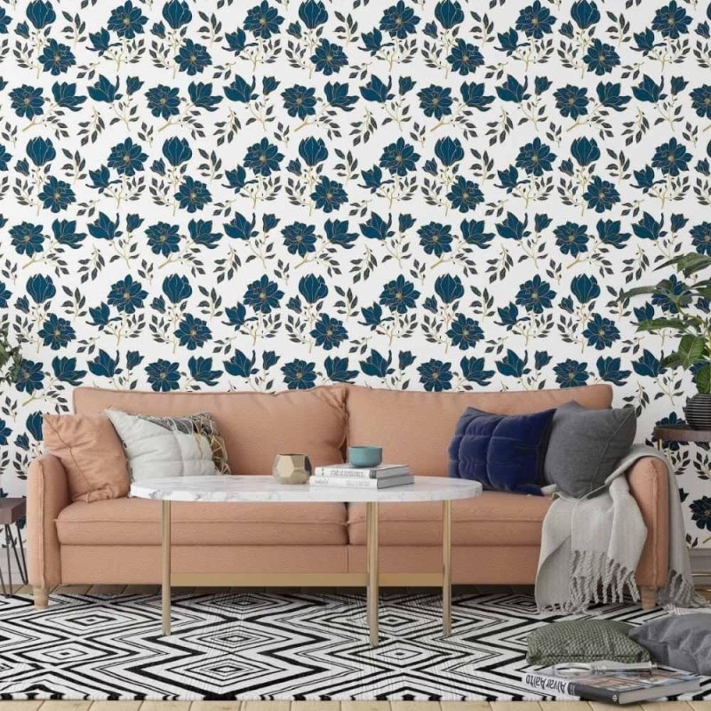 Papel de Parede Adesivo floral luxury N014097 - Papel na Parede