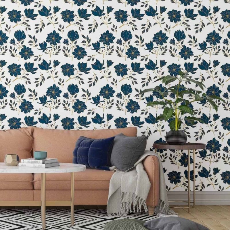 Papel de Parede Adesivo floral luxury N014097 - Papel na Parede