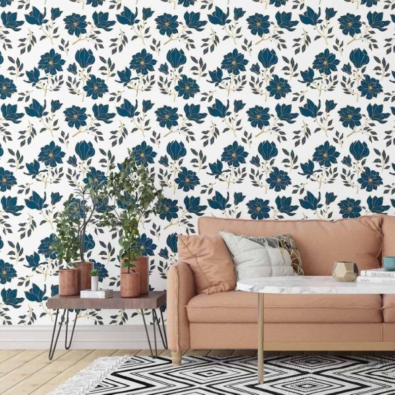 Papel de Parede Adesivo floral luxury N014097 - Papel na Parede