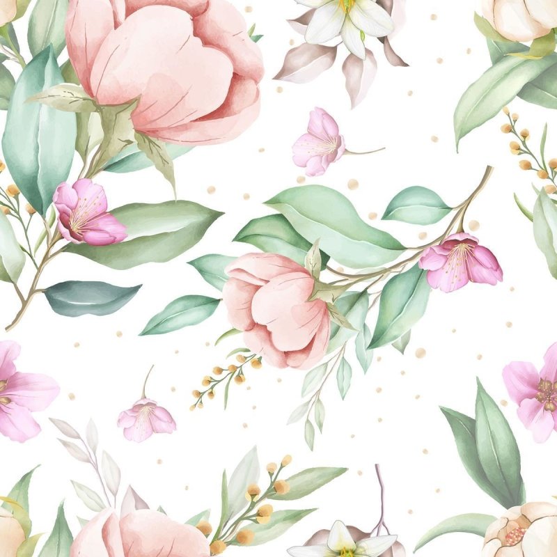 Papel de Parede Adesivo Floral N010135 - Papel na Parede