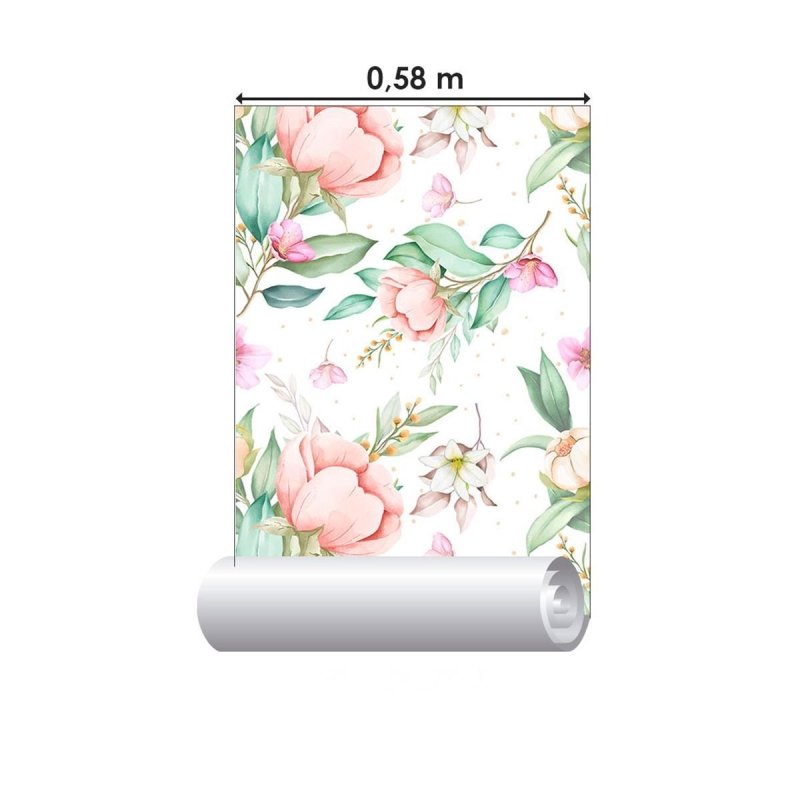 Papel de Parede Adesivo Floral N010135 - Papel na Parede