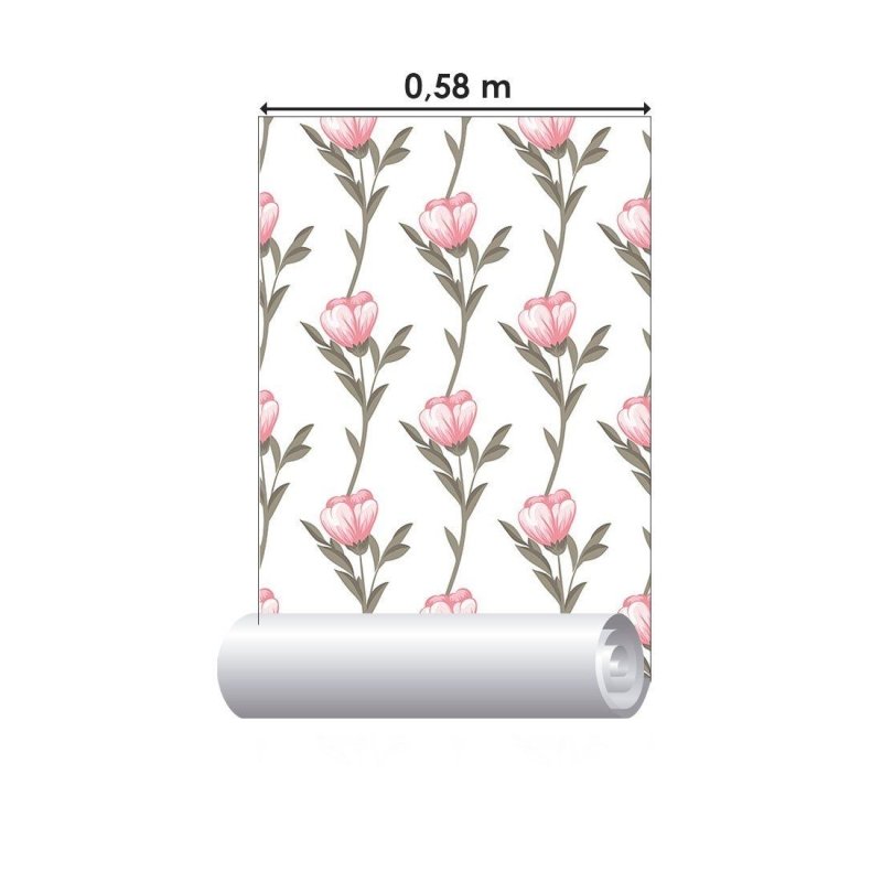 Papel de Parede Adesivo Floral N012130 - Papel na Parede