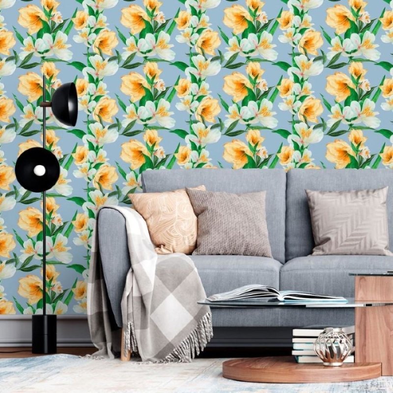 Papel de Parede Adesivo Floral N013053 - Papel na Parede