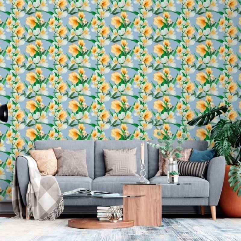 Papel de Parede Adesivo Floral N013053 - Papel na Parede