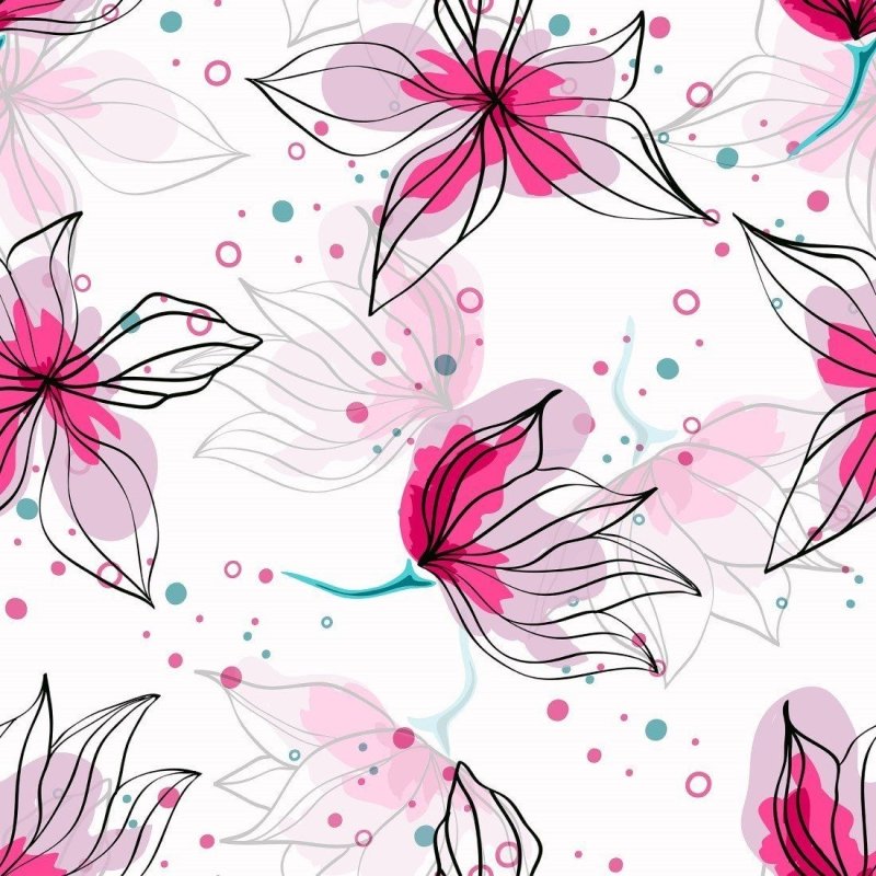 Papel de Parede Adesivo floral N014113 - Papel na Parede