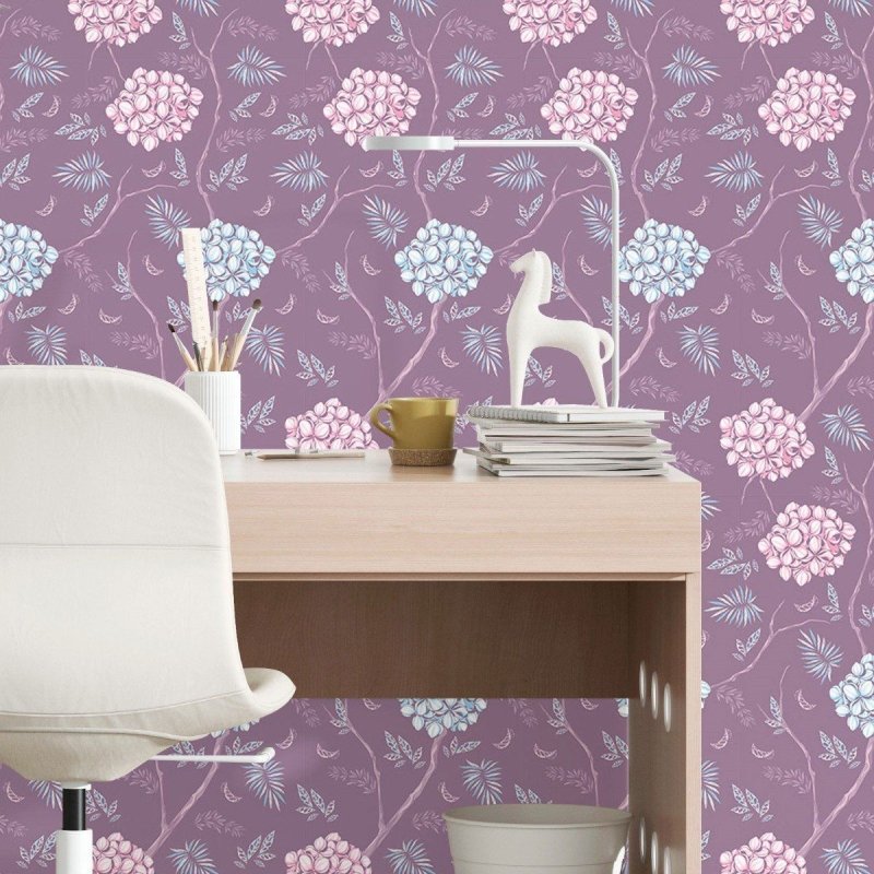 Papel de Parede Adesivo Floral N016070 - Papel na Parede