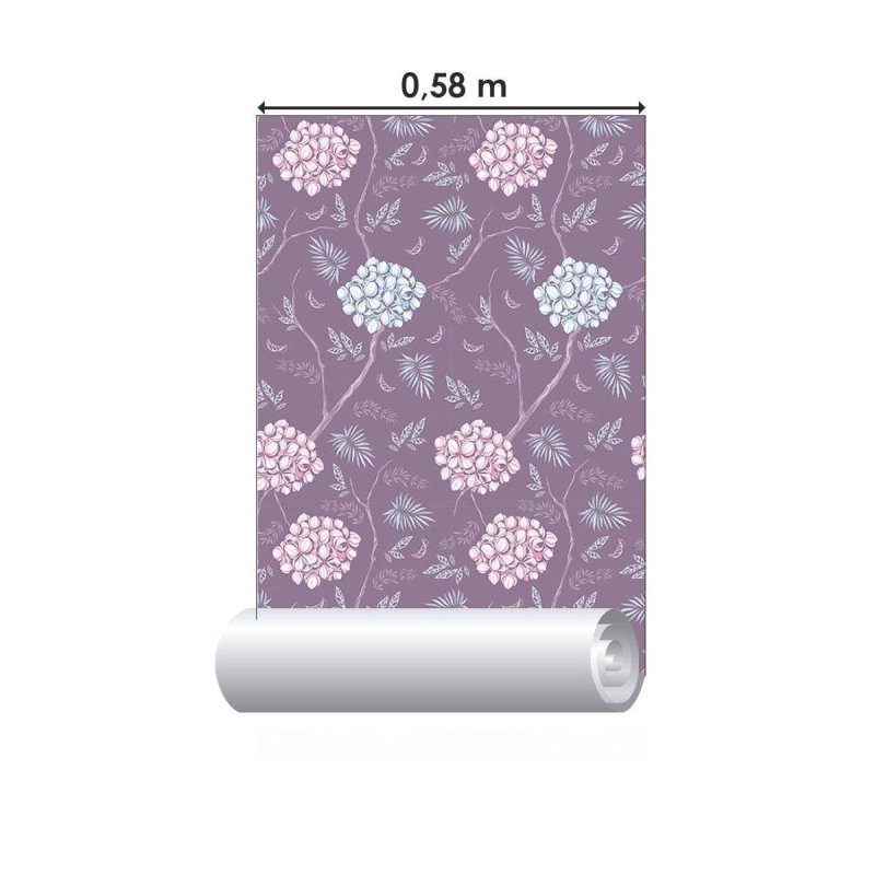 Papel de Parede Adesivo Floral N016070 - Papel na Parede