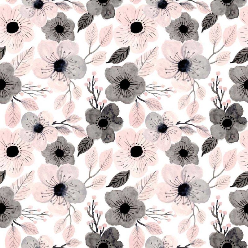 Papel de Parede Adesivo Floral N02240 - Papel na Parede