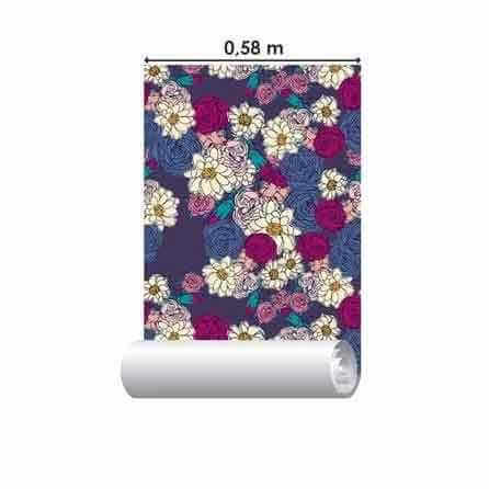 Papel de Parede Adesivo Floral N128 - Papel na Parede