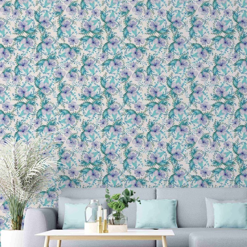 Papel de Parede Adesivo Floral N1801116 - Papel na Parede