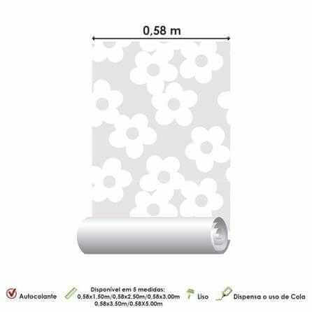 Papel de Parede Adesivo Floral N1801618473 - Papel na Parede