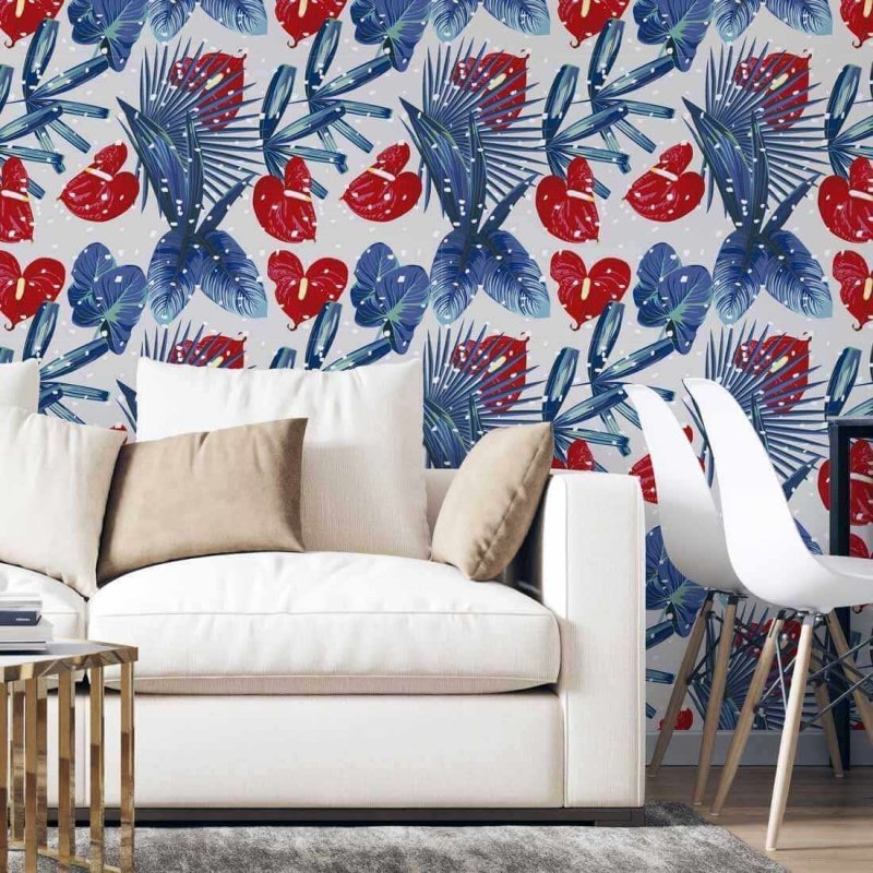 Papel de Parede Adesivo Floral N1901181 - Papel na Parede