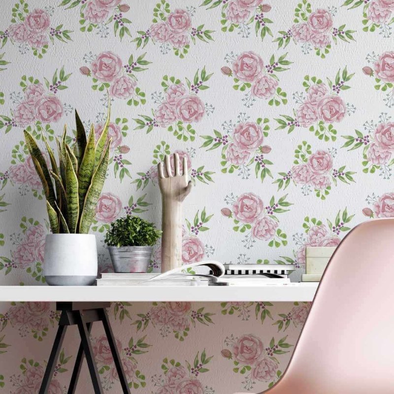 Papel de Parede Adesivo Floral N1901398 - Papel na Parede