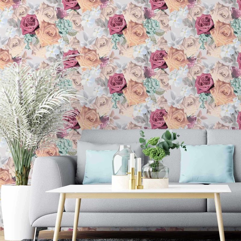 Papel de Parede Adesivo Floral N2046 - Papel na Parede