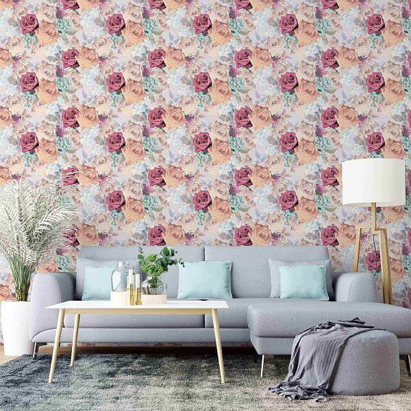 Papel de Parede Adesivo Floral N2046 - Papel na Parede