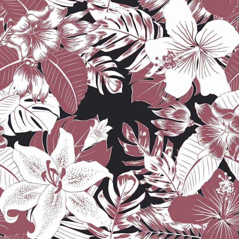 Papel de Parede Adesivo Floral N2258B - Papel na Parede