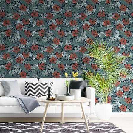 Papel de Parede Adesivo Floral N233 - Papel na Parede