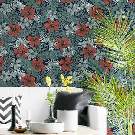 Papel de Parede Adesivo Floral N233 - Papel na Parede