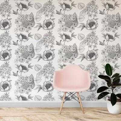 Papel de Parede Adesivo Floral N24286 - Papel na Parede