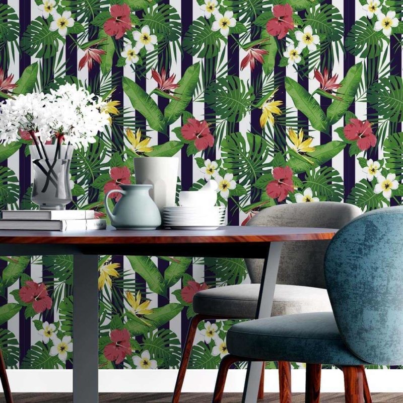 Papel de Parede Adesivo Floral N2430 - Papel na Parede