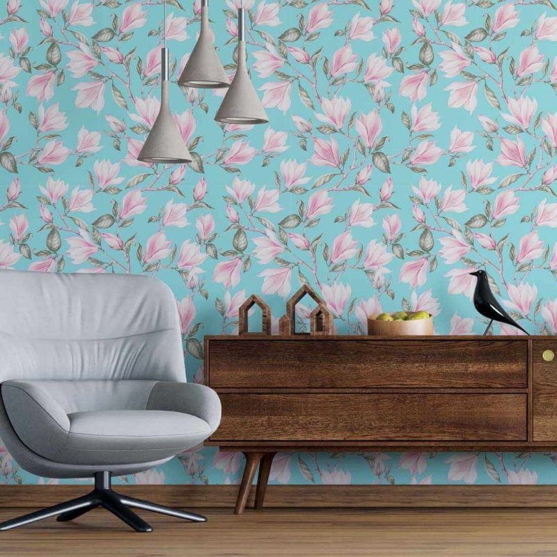 Papel de Parede Adesivo Floral N24304 - Papel na Parede