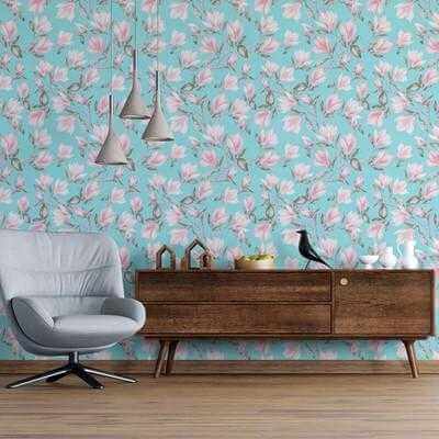 Papel de Parede Adesivo Floral N24304 - Papel na Parede