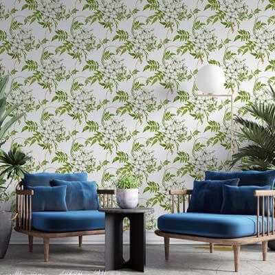 Papel de Parede Adesivo Floral N24308 - Papel na Parede