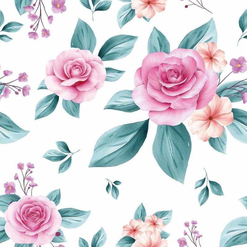 Papel de Parede Adesivo Floral N244 - Papel na Parede