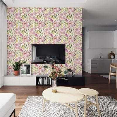 Papel de Parede Adesivo Floral N24853 - Papel na Parede