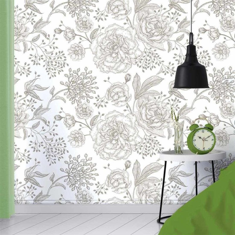 Papel de Parede Adesivo Floral N288 - Papel na Parede