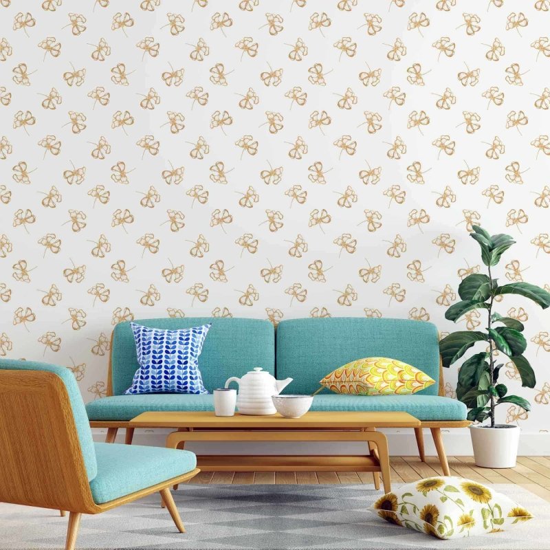Papel de Parede Adesivo Floral N3524262A - Papel na Parede