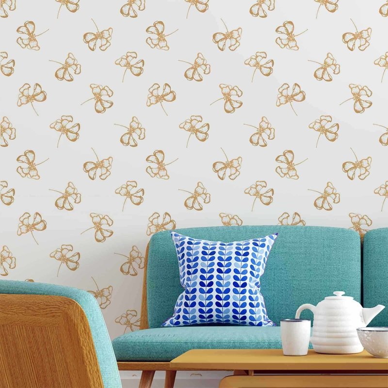 Papel de Parede Adesivo Floral N3524262A - Papel na Parede
