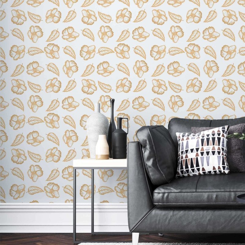 Papel de Parede Adesivo Floral N3524262F - Papel na Parede