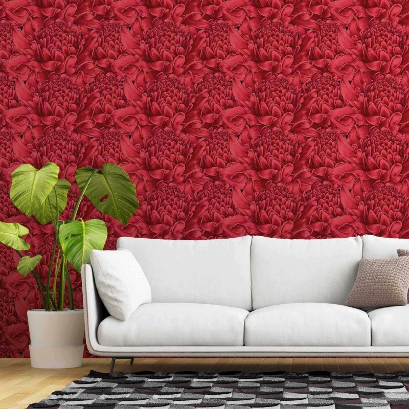 Papel de Parede Adesivo Floral N397B - Papel na Parede