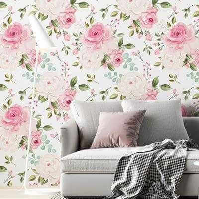 Papel de Parede Adesivo Floral N4081 - Papel na Parede