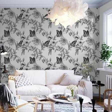 Papel de Parede Adesivo Floral N454 - Papel na Parede
