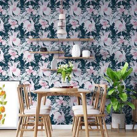 Papel de Parede Adesivo Floral N460 - Papel na Parede